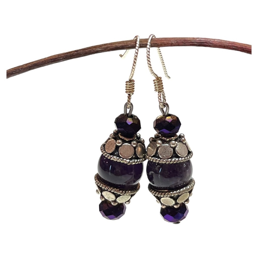 Handmade Amethyst Earrings